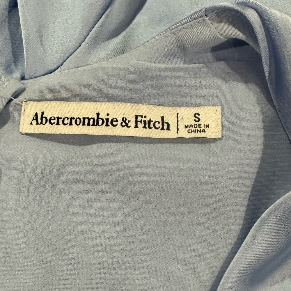 Abercrombie & Fitch Plunge Sleeveless Mini Dress A line swing dress Sz small - Picture 7 of 10